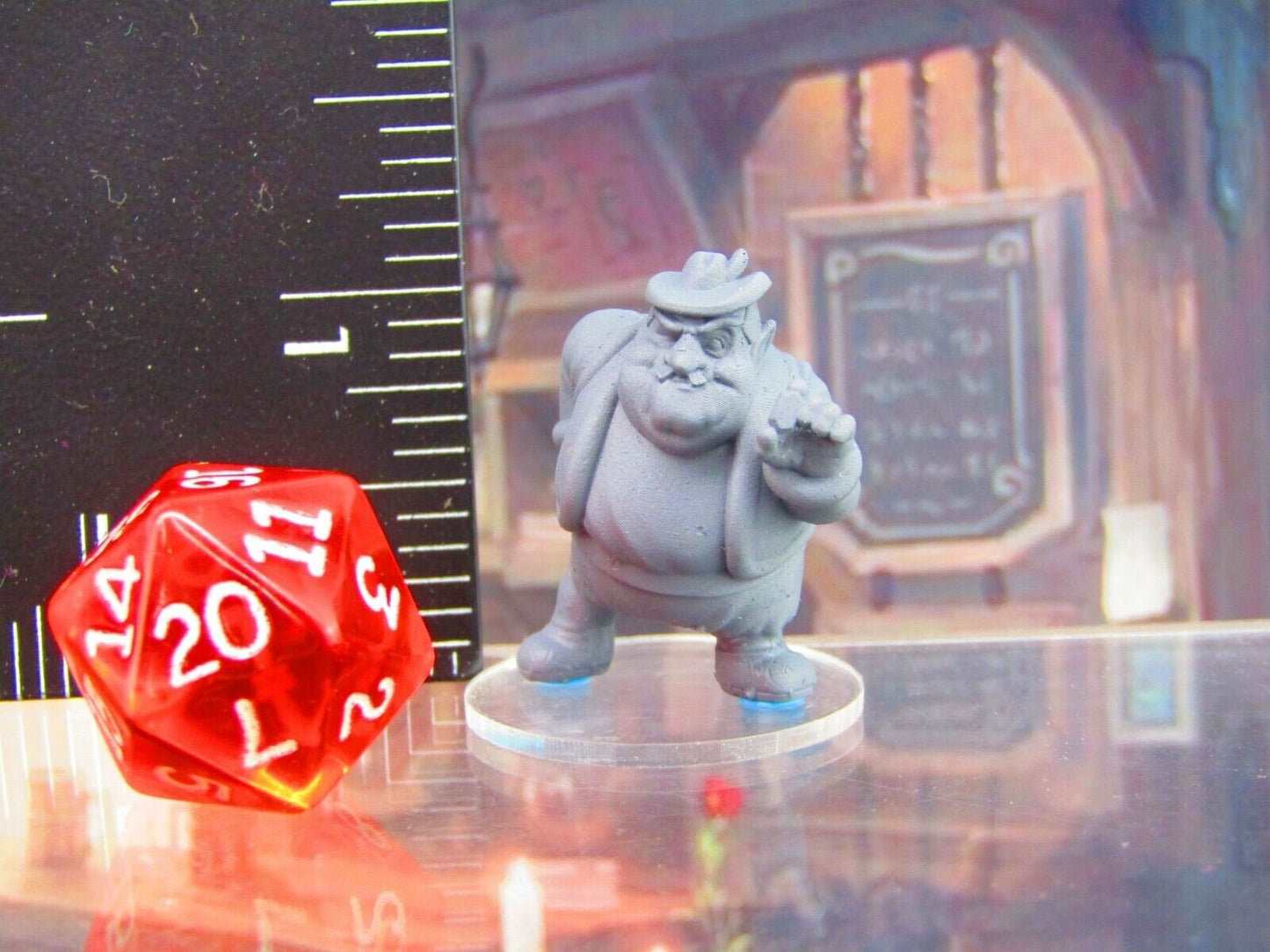 Crooked Human Merchant Trader Mini Miniature Figure 3D Printed Model 28/32mm
