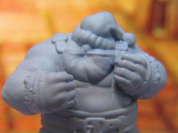 
              Dwarven Santa Claus Brawler Puncha Claus Mini Miniature Dwarf 3D Printed Model
            