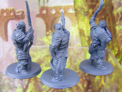 3pc Hobgoblin Warparty Set Mini Miniatures 3D Printed Resin Model Figure 28/32mm