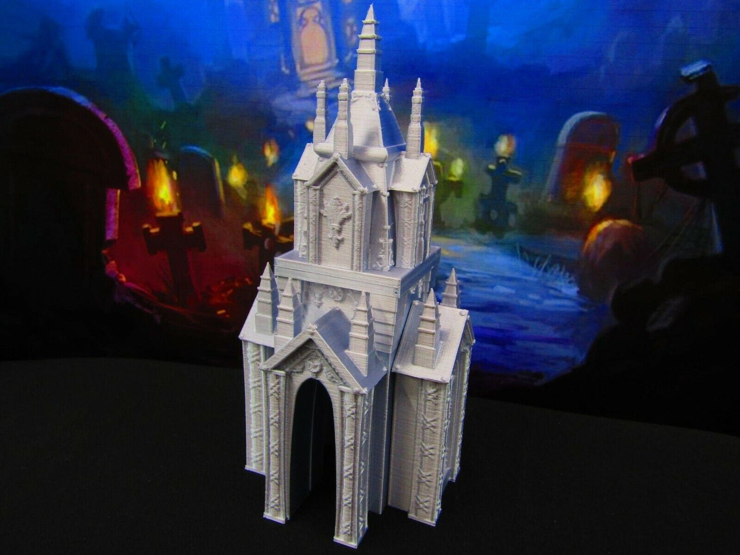 Modular Mausoleum 7pc Tomb Grave Set for Graveyard / Cemetery Scatter Terrain