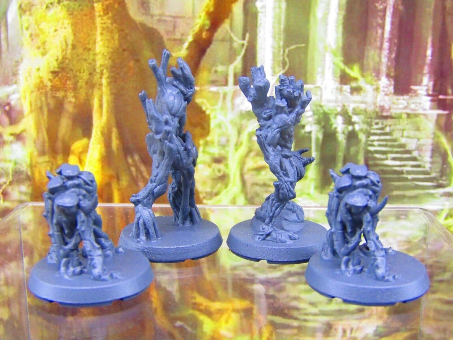 4pc Tree, Twig, Vine Blight Monsters Mini Miniatures 3D Printed Resin Model