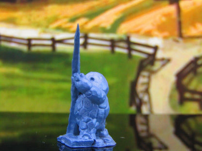 Clod Pikeman Earth Elemental Dirt Folk Mini Miniature Model Character Figure