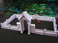 
              32pc Fence Set Graveyard / Cemetery Scatter Terrain Scenery Tabletop Gaming
            