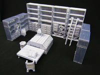 
              16pc Small Library Book Shelves Scatter Terrain Scenery 3D Printed Mini
            