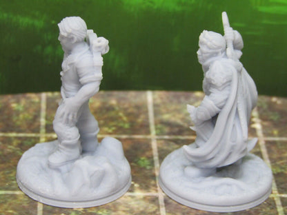 Mercenary Werewolf / Vampire Hunters Miniature Mini 3D Printed Resin Model Set