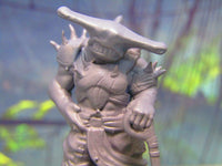 
              Sharkman Hammerhead Pirate w/ Hook Sword Mini Miniature Figure 3D Printed Model
            