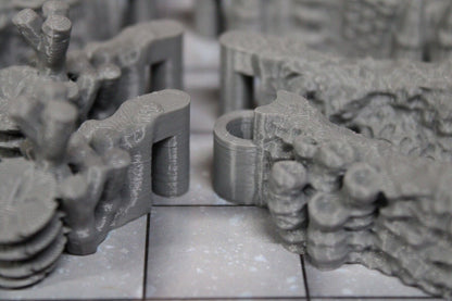 8pc Underwater Sea Labyrinth Coral Straight Dungeonsticks Walls Map Set Scenery