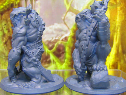 Troll Pair Mini Miniature Figure 3D Printed Model 28/32mm Scale Fantasy RPG
