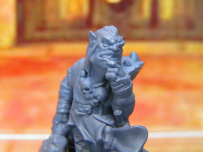 Goblin Fighter Warrior Soldier w/ Hammer Mini Miniature Figure 3D Printed Model