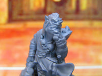 
              Goblin Fighter Warrior Soldier w/ Hammer Mini Miniature Figure 3D Printed Model
            