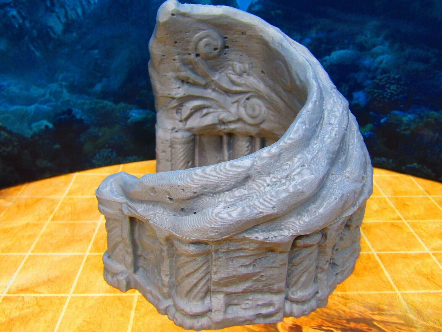 Merfolk Underwater City Amphitheater Building Scenery Scatter Terrain Props
