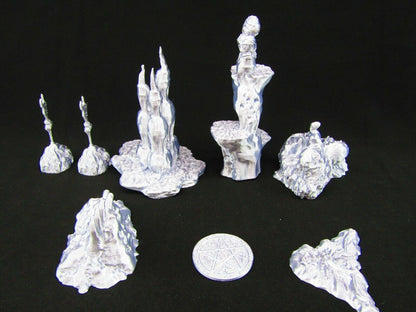 Demon's Lair Abyss Scatter Terrain Scenery 3D Printed Mini Miniature Model