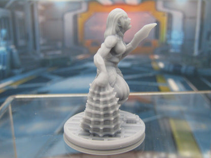 Alien Zombie Mutant Female w/ Net Mini Miniature Figure 3D Printed Model