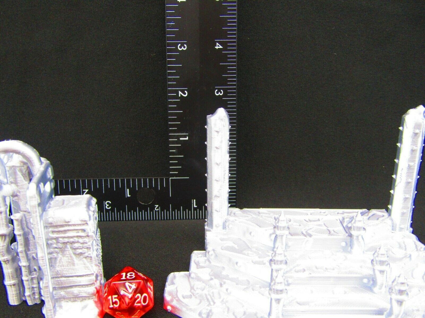 Bleachers & Ampitheatre Set Scatter Terrain Scenery 3D Printed Mini Miniature