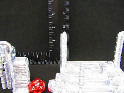 Bleachers & Ampitheatre Set Scatter Terrain Scenery 3D Printed Mini Miniature