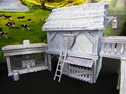 Large Village Center Mill, Stable, Blacksmith, Shops, Tavern & Inn Scatter