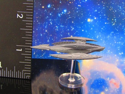 Kshellik Corvette Frigate Mass 2 W/ Flight Stand & Rod Astra Nebula Billion Suns
