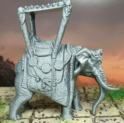 Howdah Saddles Riding Elephant Mini Miniature Figure 28-32mm Tabletop Gaming