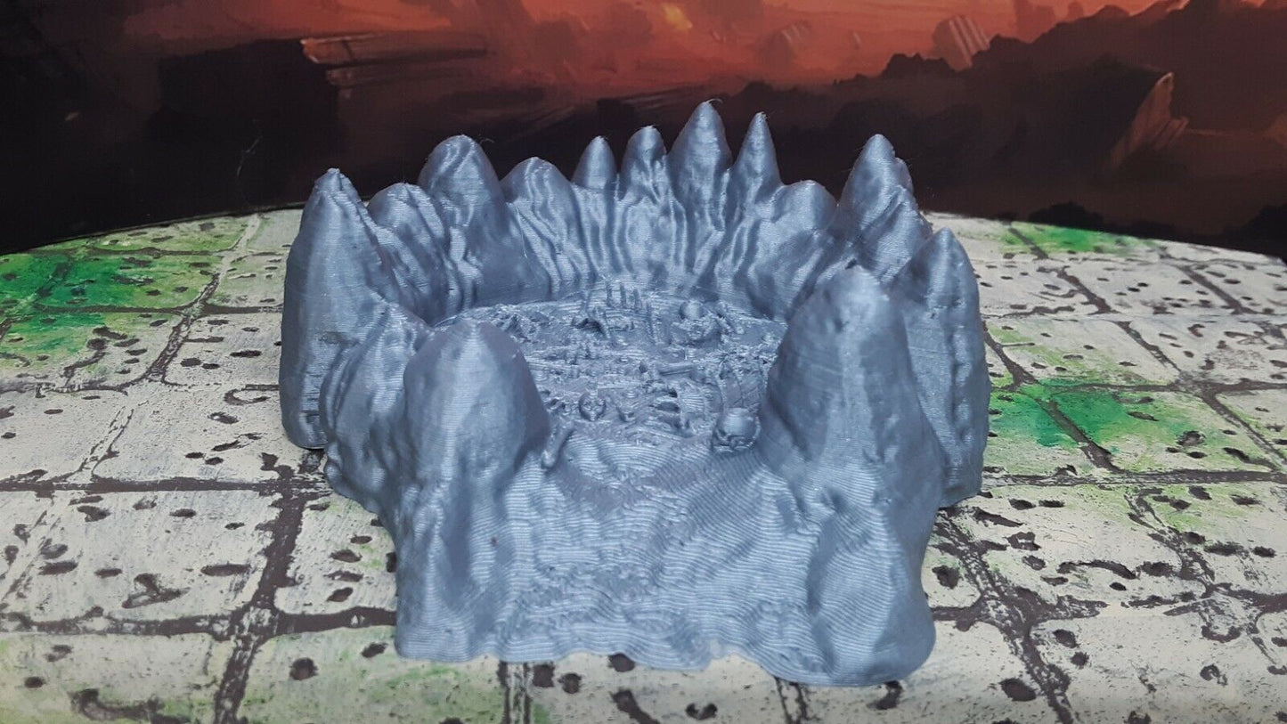 Boneyard Bone Pit Skeleton Remains 28mm Scale Dungeons & Dragons Scatter Terrain