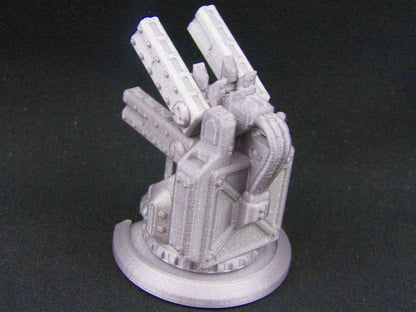Large Gun Turret Scenery Scatter Terrain 3D Printed Model 28/32mm Scale Sci Fi