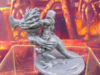 Axe Beak Mounted Warrior Cavalry Mini Miniature Figure 3D Printed Model 28/32mm