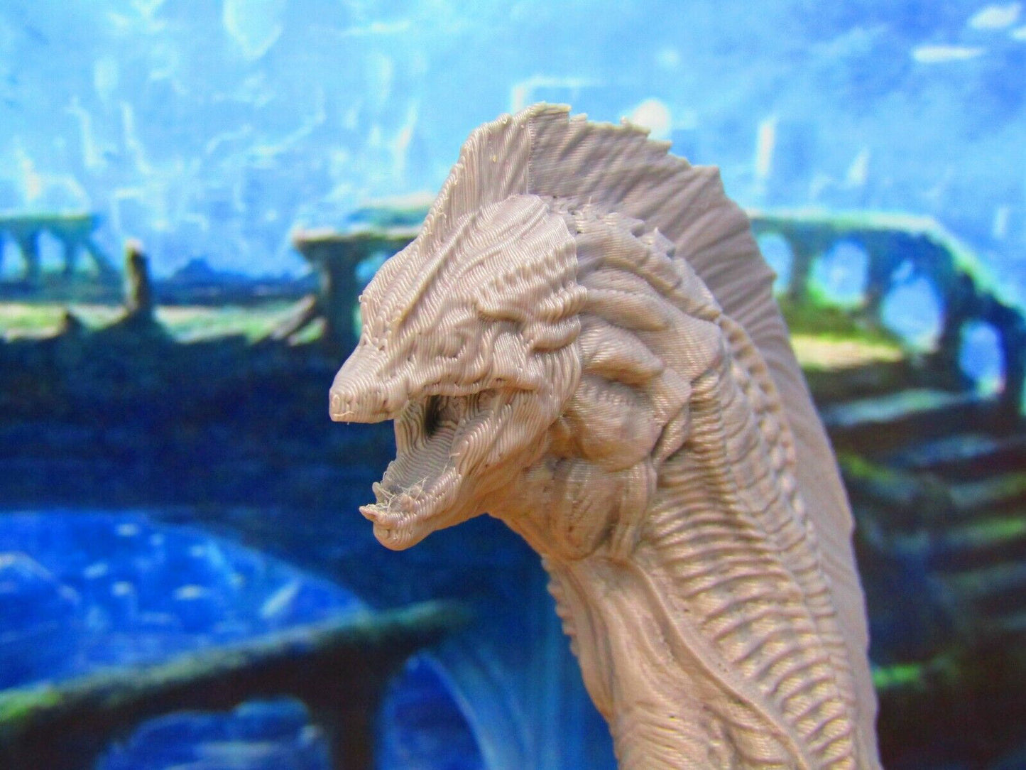 Giant Eel Underwater Monster Encounter Mini Miniature 3D Printed Figure Model