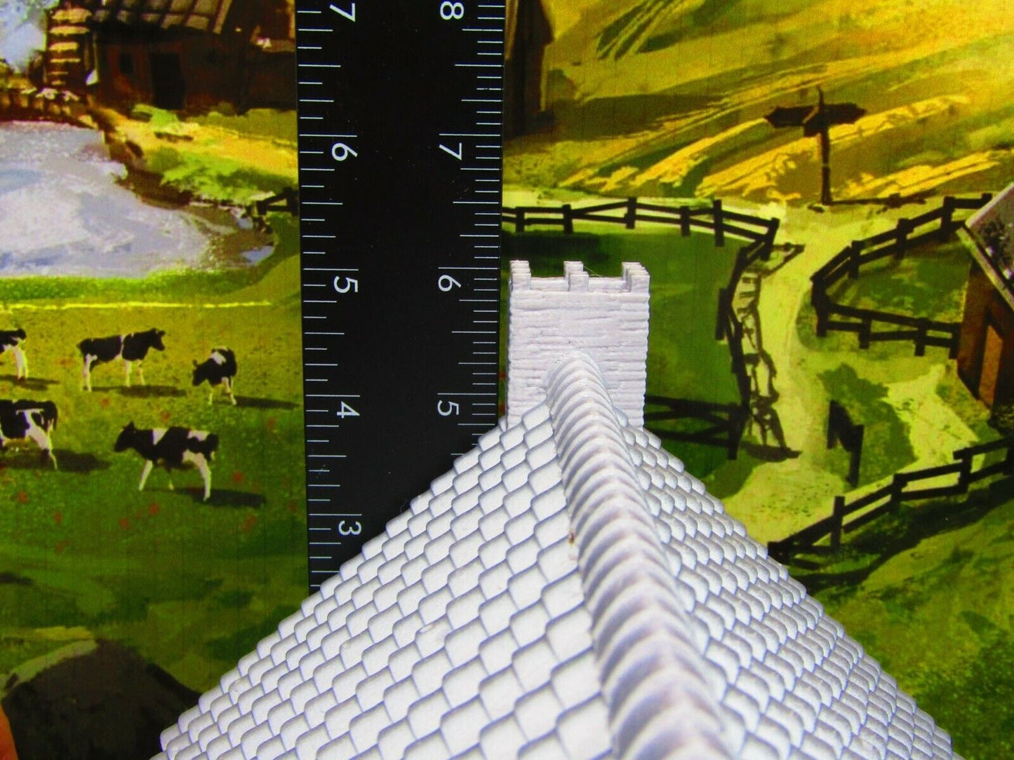 Large Manor Farm House Scatter Terrain Scenery 3D Printed Model 28/32mm Scale