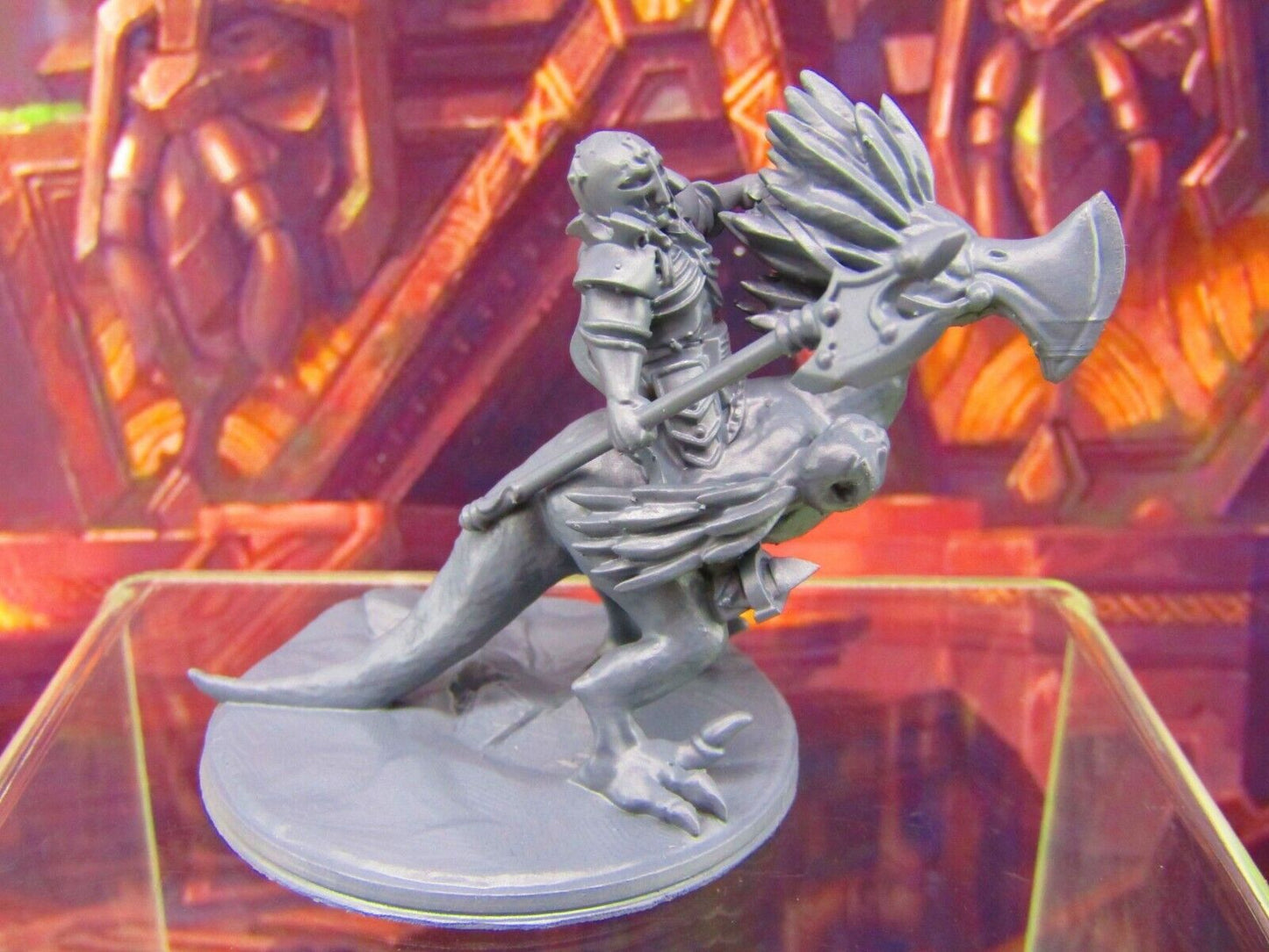 Axe Beak Mounted Warrior Cavalry Mini Miniature Figure 3D Printed Model 28/32mm