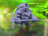 
              Tortle Miner w/ Pickaxe Mini Miniatures 3D Printed Model 28/32mm Scale RPG
            