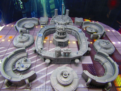 36pc Sci Fi Modular Bar Night Club Scenery Terrain Set 3D Printed Model 28/32mm