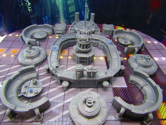 36pc Sci Fi Modular Bar Night Club Scenery Terrain Set 3D Printed Model 28/32mm