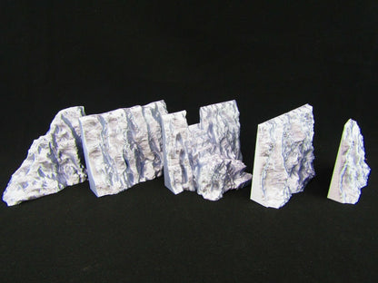 5pc Stairway Entrance Modluar Cliff Scatter Terrain Scenery 3D Printed Mini