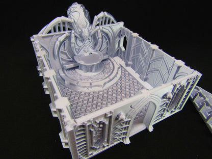 Dark Elf Unholy Chapel Church Scatter Terrain Scenery 3D Printed Mini Miniature