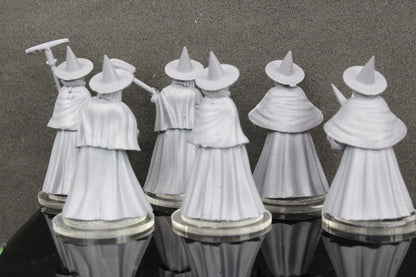 6pc Witches Set Mini Miniature RPG Tabletop Gaming Wargaming D&D