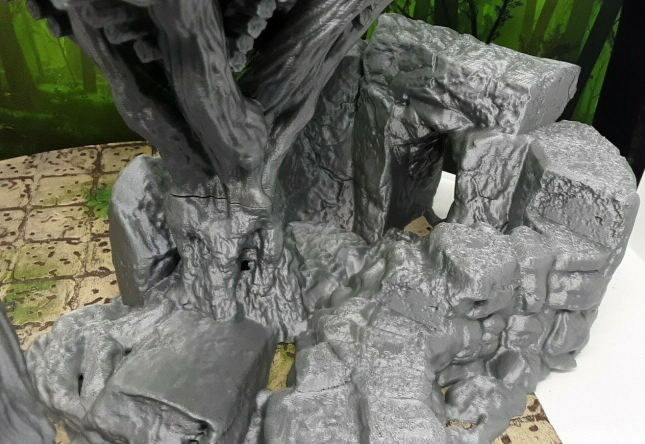 4 Piece Modular Elvish Treehouse Watchtower Tree Fort Scatter Terrain Scenery