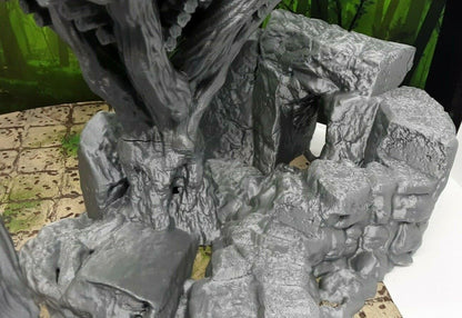 4 Piece Modular Elvish Treehouse Watchtower Tree Fort Scatter Terrain Scenery