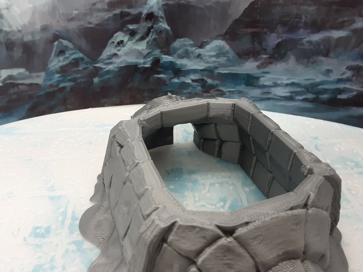 Ice Igloo Tribal Hut Scenery Terrain Miniature Mini Model Dungeons & Dragons D&D
