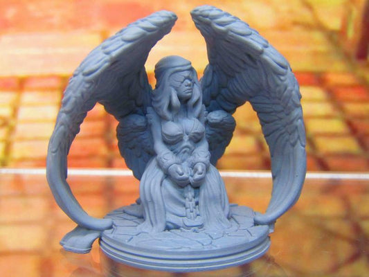 Fallen / Captured Angel Holy Order of Ash Mini Miniature 3D Printed Model