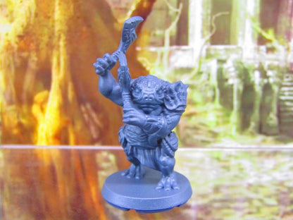 Bullywug Brute Frogman Mini Miniatures 3D Printed Resin Model Figure 28/32mm