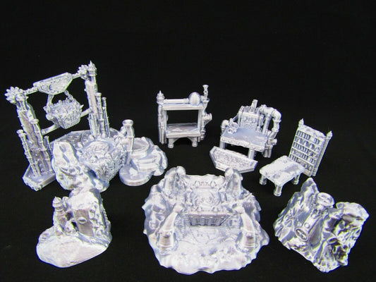 12pc Large Ironworks Iron Smelting Workshop Scatter Terrain Scenery 3D Printed