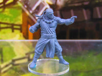 
              Monk Fighter Pose B Mini Miniature Figure 3D Printed Model 28/32mm Scale RPG
            