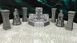 7 Piece Dwarven Halls Fountain Set Scatter Terrain Miniature Dungeons & Dragons