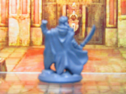 Human Bandit Rogue Mercenary W/ Cape Mini Miniature Figure 3D Printed Model