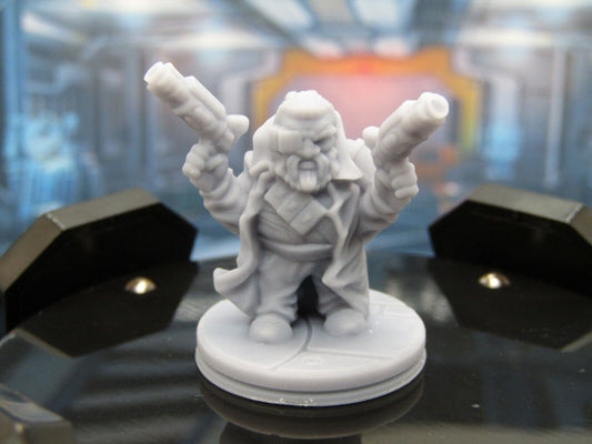 Dwarven Gunslinger Gunner Mini Miniature Scatter Terrain Scenery 3D Printed Mode