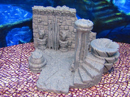 Atlantis Deep Sea Roman Style Bathhouse Scenery Scatter Terrain Props 3D Printed