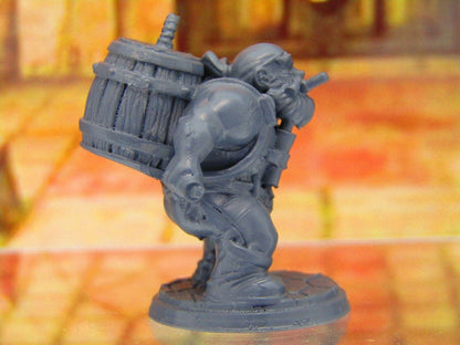Dwari the Dynamiter Bomber Explosives Dwarf Mini Miniatures 3D Printed Model