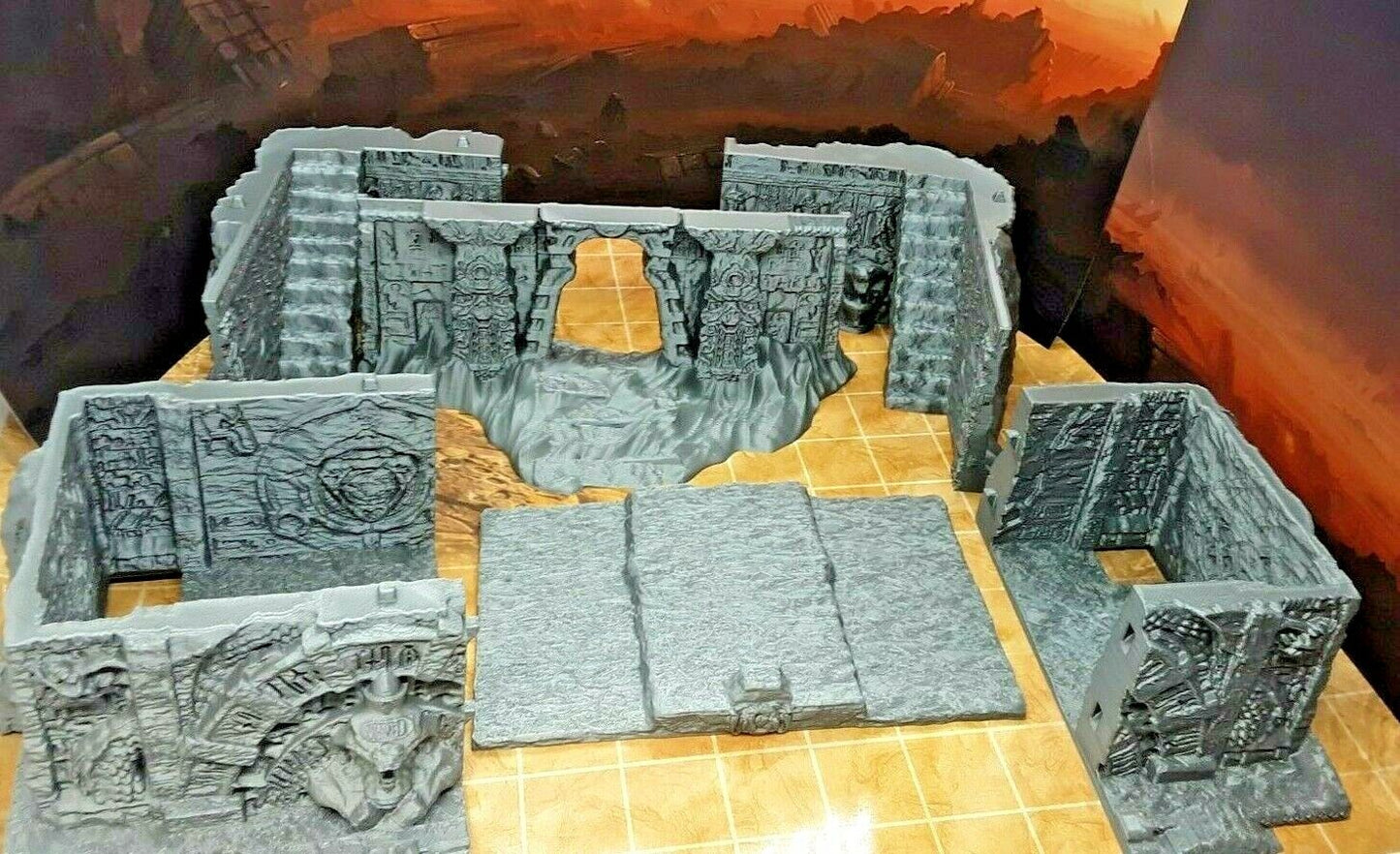 27 Piece Egyptian Tomb Mummy Pharaoh Encounter Set Scatter Terrain Scenery