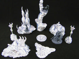 Demon's Lair Abyss w/ Demons Scatter Terrain Scenery 3D Printed Mini Miniature