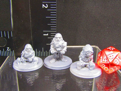 Imprisoned Dwarf Slaves Mini Miniature Figure 3D Printed Model 28/32mm Scale RPG