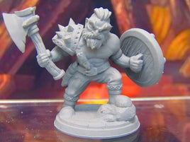 Dwarven Berserker Barbarian Viking Mini Miniatures 3D Printed Model 28/32mm